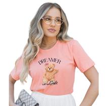 T-Shirt Pêssego Urso Dreamer