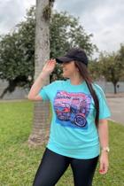 T-shirt Pietragio Feminina Motorcycle Algodão Original