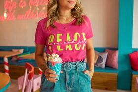 T- shirt pink Peace G