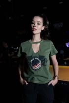 T-shirt Rockskill Freedom Verde T-shirt Rockskill Freedom Verde