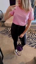 T shirt rosa flamê