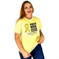 t shirt Setembro amarelo Camiseta eu apoio essa causa