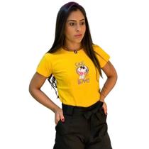 T-shirt snoopy one love - amarela T-shirt snoopy one love - amarela