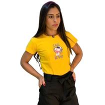 T-shirt snoopy one love - amarela T-shirt snoopy one love - amarela