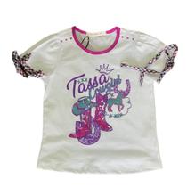 T Shirt Tassa Infantil Branca com detalhes T Shirt Tassa Infantil Branca com detalhes