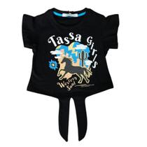 T Shirt Tassa Infantil Preto T Shirt Tassa Infantil Preto