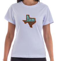 T-shirt texas country cowgirl feminina