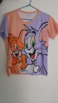 T-Shirt Tom e Jerry Feminina