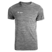 T-shirt topper treino classic preto-mescla rajado