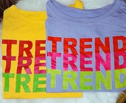 T shirt trend lilás T shirt trend lilás