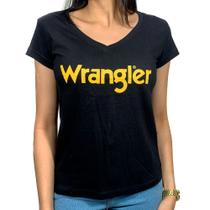 T Shirt Wrangler Feminina Preta Wf8500