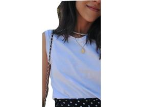 T-shirts Blusas Feminina Roupas Blusinha Básica Branca Preta Branca