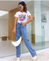 T shirts branca com tigre tamanho único