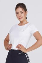 T-Shirts Cropped Branco Fitness UV50 Epulari