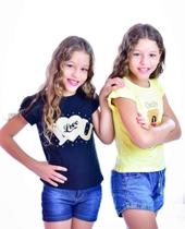 T'shist infantil viscolyacra bordada estampa variada T'shist infantil viscolyacra bordada estampa variada