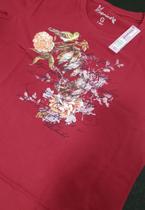T-Short Estampada Vinho