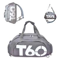 T60 Bolsa Academia Transversal Com Compartimentos Top D Luxo