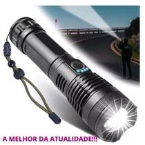 T9 Lanterna Tática Recarregável USB Mais Forte Potente Sitio Fazenda - Enviamos no mesmo dia