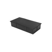 TA 2550 - Tampa plástica para tubo alumínio 1x2” Preta 50un TA 2550 - Tampa plástica para tubo alumínio 1x2” Preta 50un