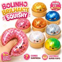 Taba Squishy Dumplings Bolinho Chinês Brilhante Glitter Cor Surpresa Sortida Rara Taba Squishy Dumplings Bolinho Chinês Brilhante Glitter Cor Surpresa Sortida Rara