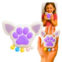 Taba Squishy Pata Gatinho Com Pelinhos Orelhinhas Apertar