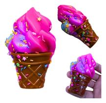 Taba Squishy Sorvete Apertar Fofo Com Acessórios Tik Tok