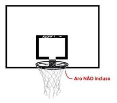 Tabela Basquete Compensado Naval 1,20 x 0,80 Klopf 1023