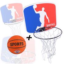 Tabela Cesta Basquete Aro De Ferro + Rede Com Bola Oficial 7 Envio Imediato Top - Triboshop