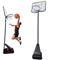 Tabela Cesta Bola Basquete Altura Ajustavel Quadra Treino Rodinhas Quadra Partida Recreaçao Clube Escola