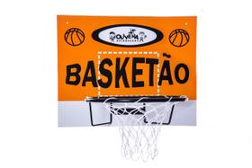 Tabela De Basquete Aro Cesta+Rede De Nylon Brinquedo Em Mdf