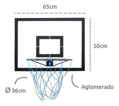 Tabela de Basquete infantil 15mm com aro e rede Klopf 1215 - Unitária