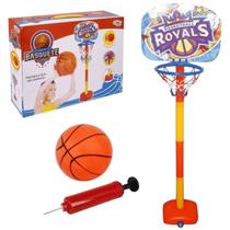 Tabela de Basquete Infantil com Pedestal Ajustável e Bola - Wellkids UNICA