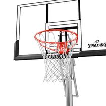 Tabela de Basquete Móvel Com Base e Suporte Spalding Silver TF Portable Hoop 52' Acrílico Basketball - Ref 6A1761CN
