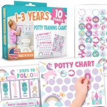 Tabela de treinamento Potty Hadley Designs para meninas com adesivos