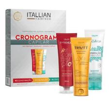 (tabela) Kit de Cronograma Capilar Itallian Hairtech 3 Itens.
