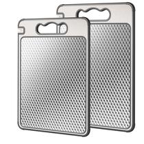 Tabla de Cortar Lozovin Doble Cara Acero Inoxidable y Paja de Trigo 41x28 cm Tabla de Cortar Lozovin Doble Cara Acero Inoxidable y Paja de Trigo 41x28 cm