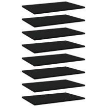Tablas para Estantería Casafoyer de Aglomerado Negro 8 piezas 60x40x1.5 cm