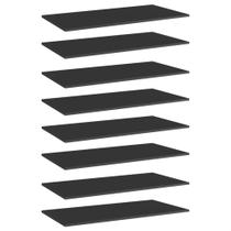 Tablas para Estantería Casafoyer Negro Brillo Alto Aglomerado 80x30x1.5 cm Tablas para Estantería Casafoyer Negro Brillo Alto Aglomerado 80x30x1.5 cm