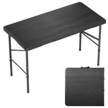 Table Hsundries 122 cm Plástico Dobrável Grão de Madeira 158 kg Table Hsundries 122 cm Plástico Dobrável Grão de Madeira 158 kg