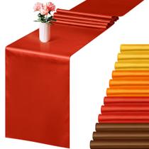 Table Runner Aneco Satin Silk 30 x 275 cm, outono, outono, pacote com 12