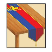 Table Runner Beistle impresso medieval 28 cm x 1,8 m