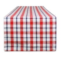 Table Runner DII American Plaid 100% algodão 14x72 polegadas Table Runner DII American Plaid 100% algodão 14x72 polegadas