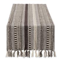 Table Runner DII Farmhouse Trançado Listrado 38x183cm Marrom escuro Table Runner DII Farmhouse Trançado Listrado 38x183cm Marrom escuro
