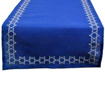 Table Runner DII Festival das Luzes de Hanukkah, Estrela de David Table Runner DII Festival das Luzes de Hanukkah, Estrela de David