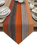 Table Runner FAMILYDECOR Serapilheira Linho Rústico 33x91cm Laranja