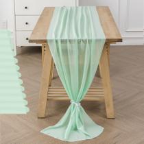 Table Runner Flohar Chiffon 29 x 300 cm Sheer Romantic, pacote com 12 Table Runner Flohar Chiffon 29 x 300 cm Sheer Romantic, pacote com 12