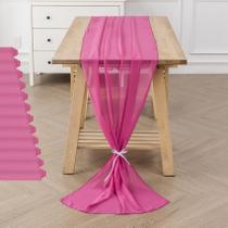 Table Runner Flohar Chiffon 29 x 300 cm Sheer Romantic, pacote com 12