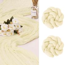 Table Runner KEEPSHOWING Cheesecloth 3m para casamento de Natal