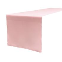 Table Runner LA Linen Poliéster Poplin 35x275cm Rosa Claro Table Runner LA Linen Poliéster Poplin 35x275cm Rosa Claro
