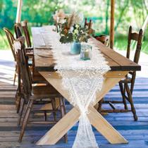 Table Runner Pardecor Lace 35x300cm, branco, pacote com 10